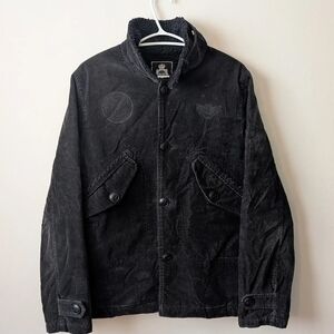 Neighborhood Vintage Shearling Corduroy Military Deck Jacket